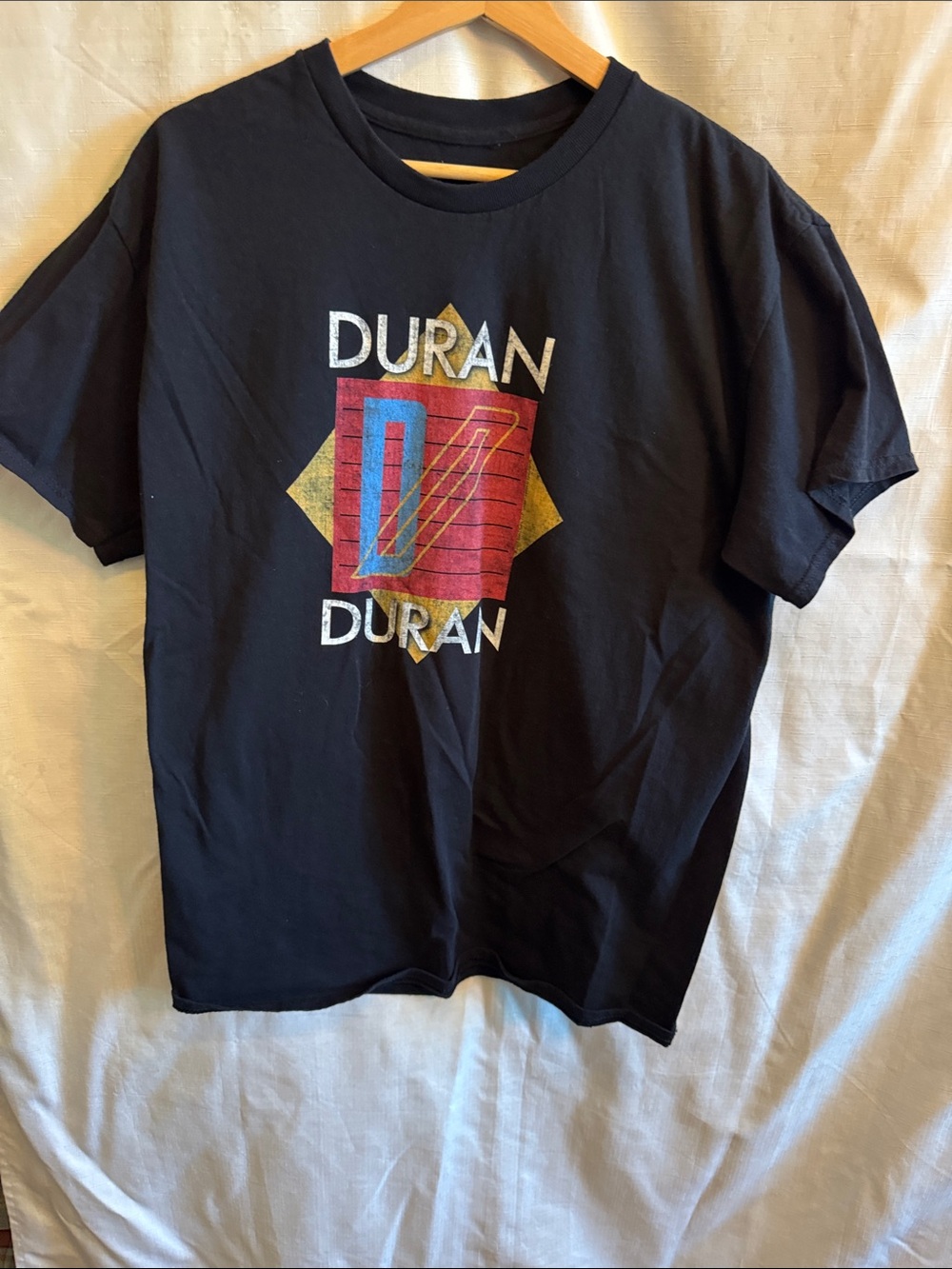 Duran Duran concert Black Graphic Logo Tee large 21
